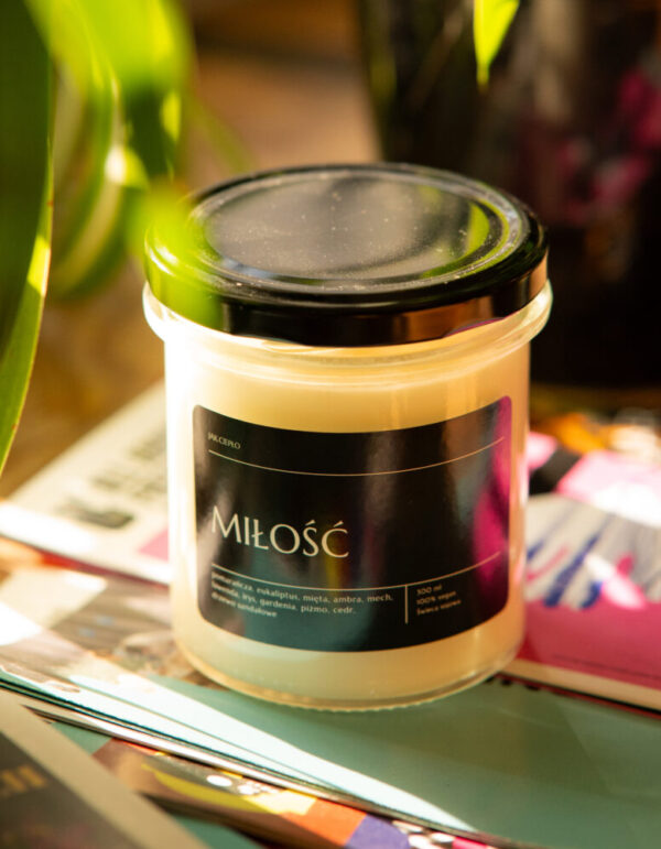 Świeca sojowa MIŁOŚĆ