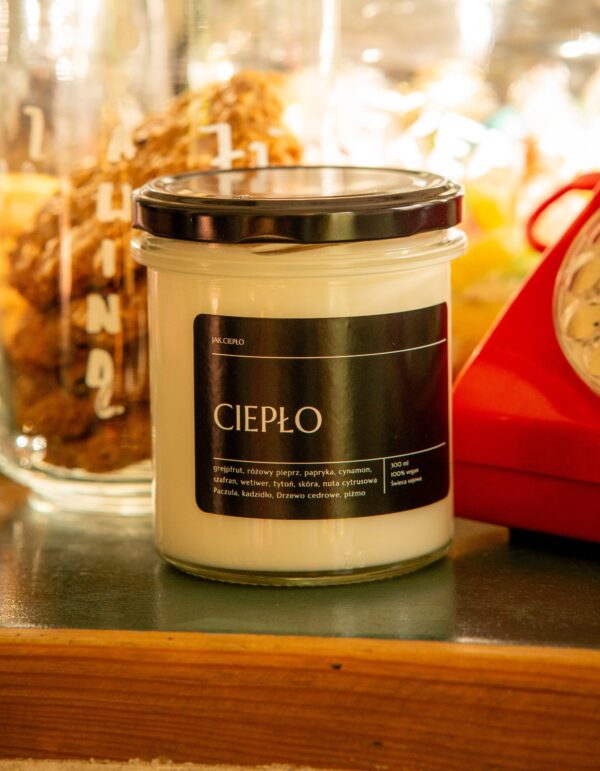 Świeca sojowa CIEPŁO