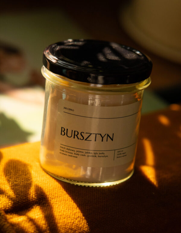 Świeca sojowa BURSZTYN