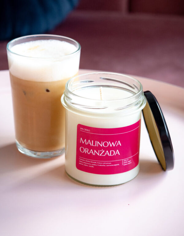 Świeca sojowa MALINOWA ORANŻADA