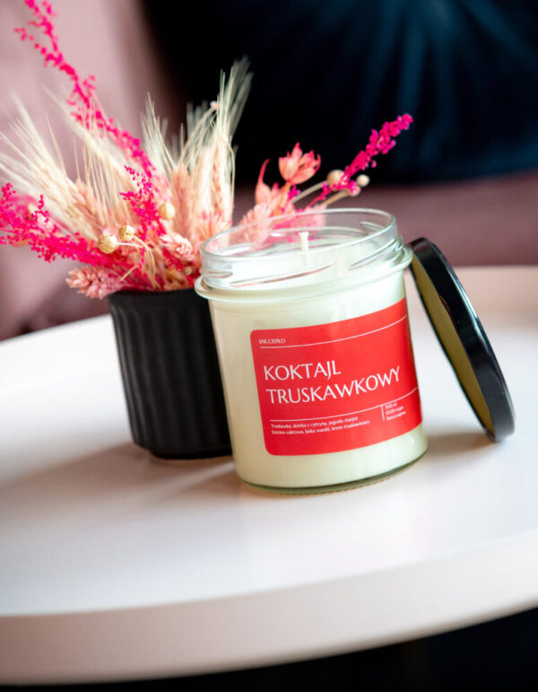 Świeca sojowa KOKTAJL TRUSKAWKOWY