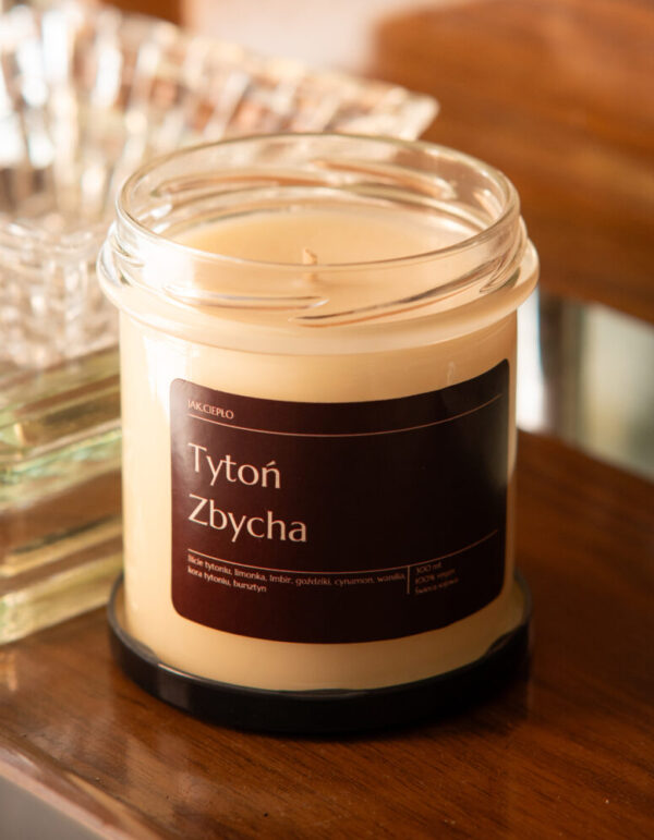 Świeca sojowa Tytoń Zbycha