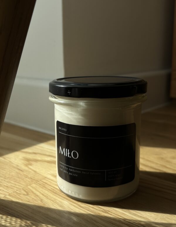 Świeca sojowa MIŁO