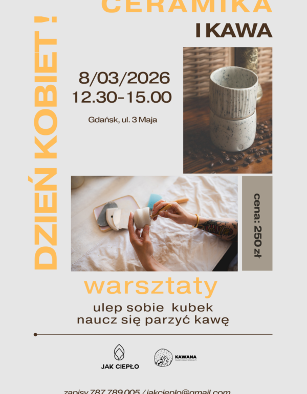 Warsztaty ceramiczne 8/03/2026 DZIEŃ KOBIET!