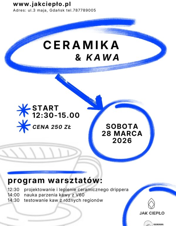 Warsztaty ceramiczne ULEP SOBIE DRIPPER / NAUCZ SIĘ PARZYĆ KAWĘ 28/03/2026