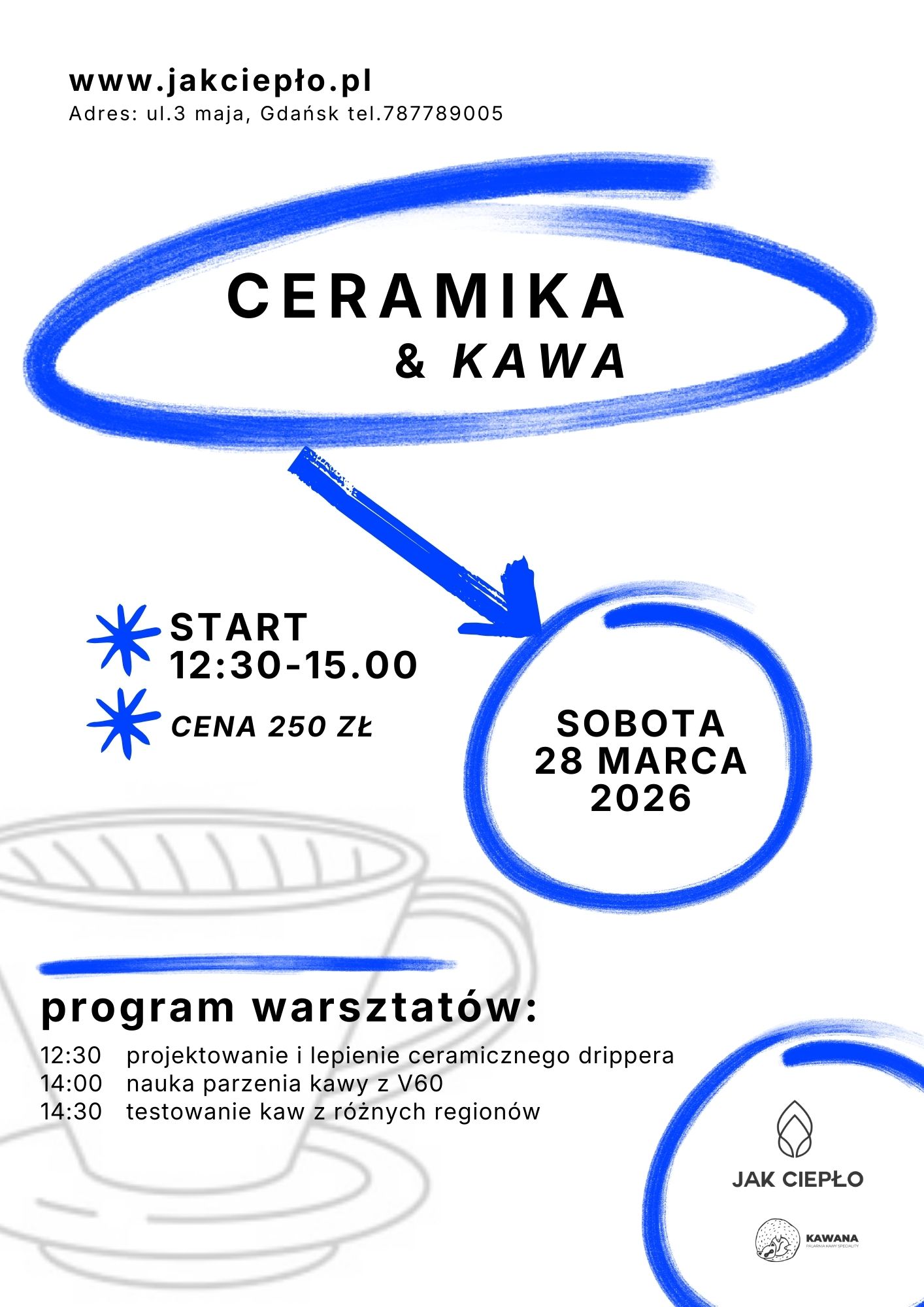 Warsztaty ceramiczne ULEP SOBIE DRIPPER / NAUCZ SIĘ PARZYĆ KAWĘ 28/03/2026